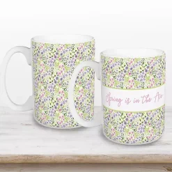 Spring is in the Air Mugs, Set of 2
