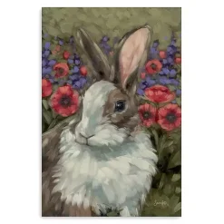 Spring Melody Bunny Canvas Art Print