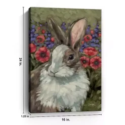 Spring Melody Bunny Canvas Art Print