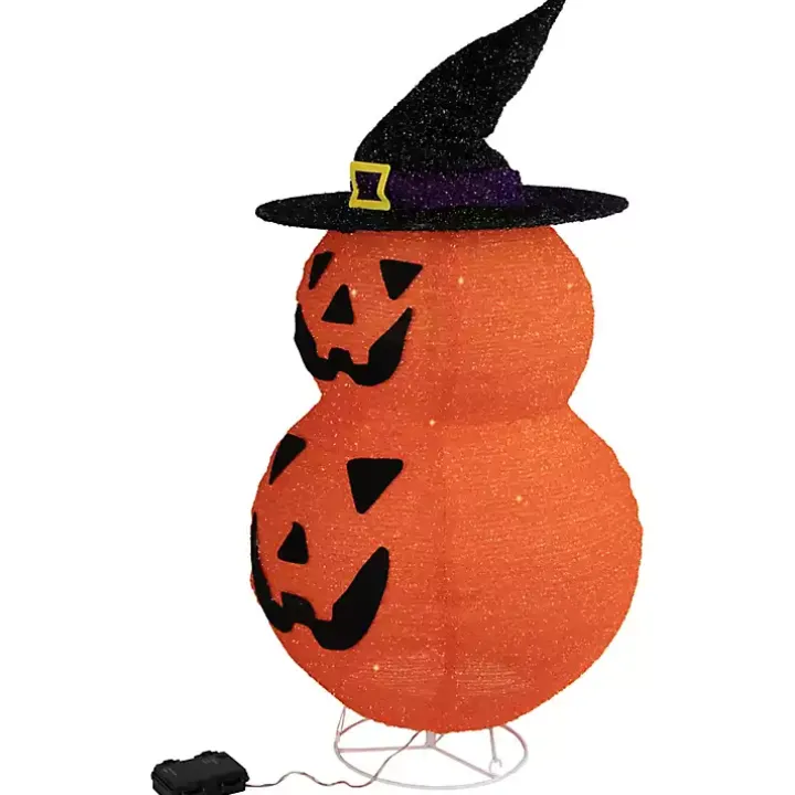 Stacked Jack O Lanterns Outdoor Halloween Décor