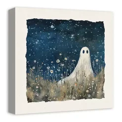 Stargazing Ghost Canvas Art Print