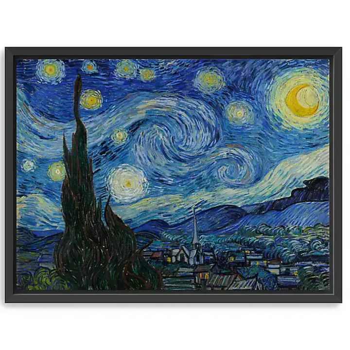 Starry Night Framed Canvas Art Print, 32x42