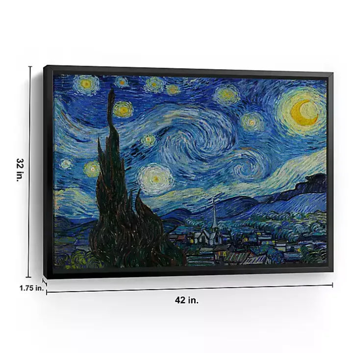 Starry Night Framed Canvas Art Print, 32x42