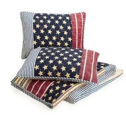 Stars and Striped Patch 3-pc. Full/Queen Quilt Set