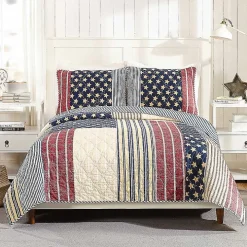 Stars and Striped Patch 3-pc. King Quilt Set