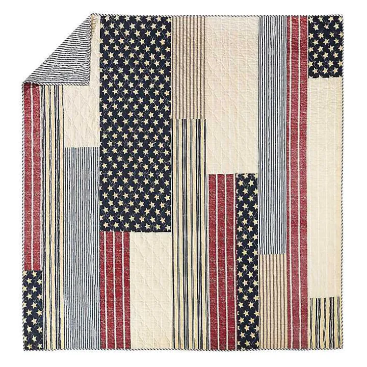 Stars and Striped Patch 3-pc. King Quilt Set