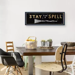 Stay For A Spell Witchy Halloween Wall Plaque