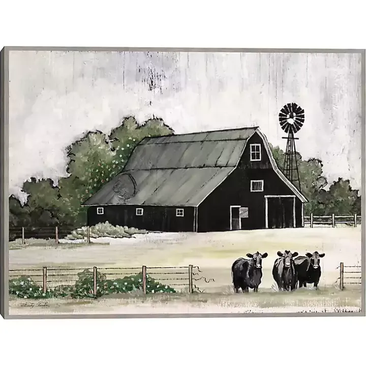 Stay or Go Framed Canvas Art Print