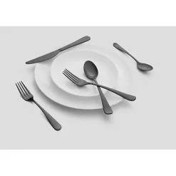 Stevie Black Satin 20-pc. Flatware Set