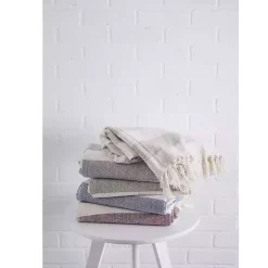 Stone Cabana Stripe Throw