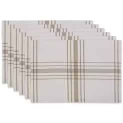 Stone Farmhouse Plaid Placemats, Set of 6