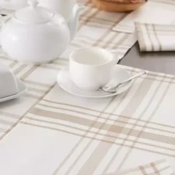 Stone Farmhouse Plaid Placemats, Set of 6