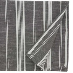 Stone Gray Thin Striped Table Runner