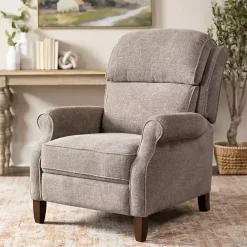 Stone Handwoven Upholstered Recliner