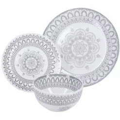 Stone Lila Patterned 12-pc. Dinnerware Set