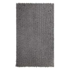 Stone Lofty Pile Chenille Bath Mat, 34 in.