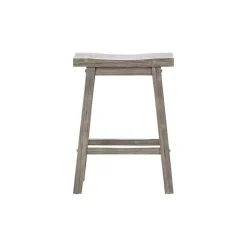 Storm Gray Sonoma Saddle Counter Stools, Set of 2