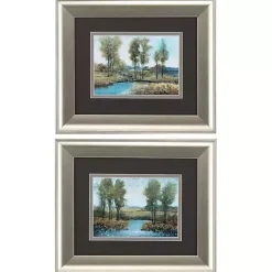 Stream Side Framed Art Prints, Set of 2
