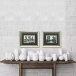 Stream Side Framed Art Prints, Set of 2