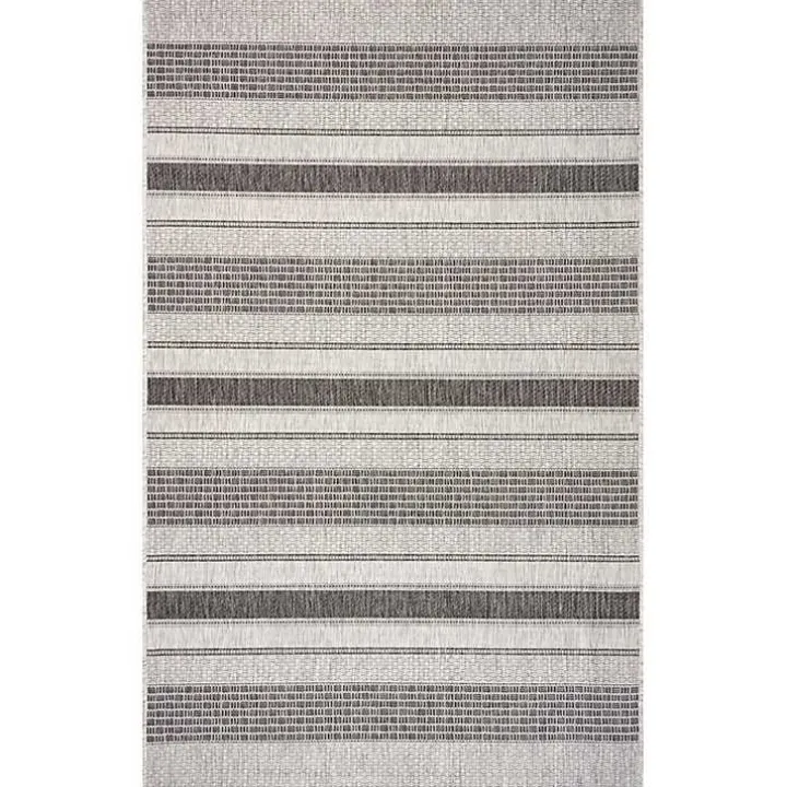 Stripe Weave Sun Shower Outdoor Area Rug, 7x9