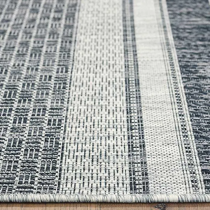 Stripe Weave Sun Shower Outdoor Area Rug, 7x9