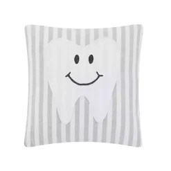 Striped Tooth Fairy Embroidered Mini Pillow