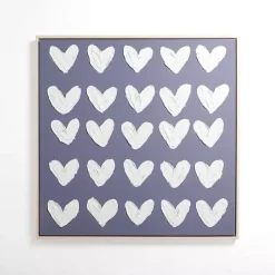 Stucco Hearts Framed Canvas Art Prints