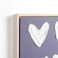 Stucco Hearts Framed Canvas Art Prints