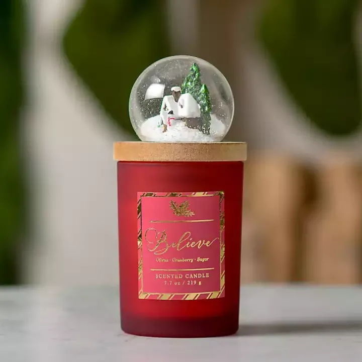 Sugar Plums Snow Globe Jar Candle