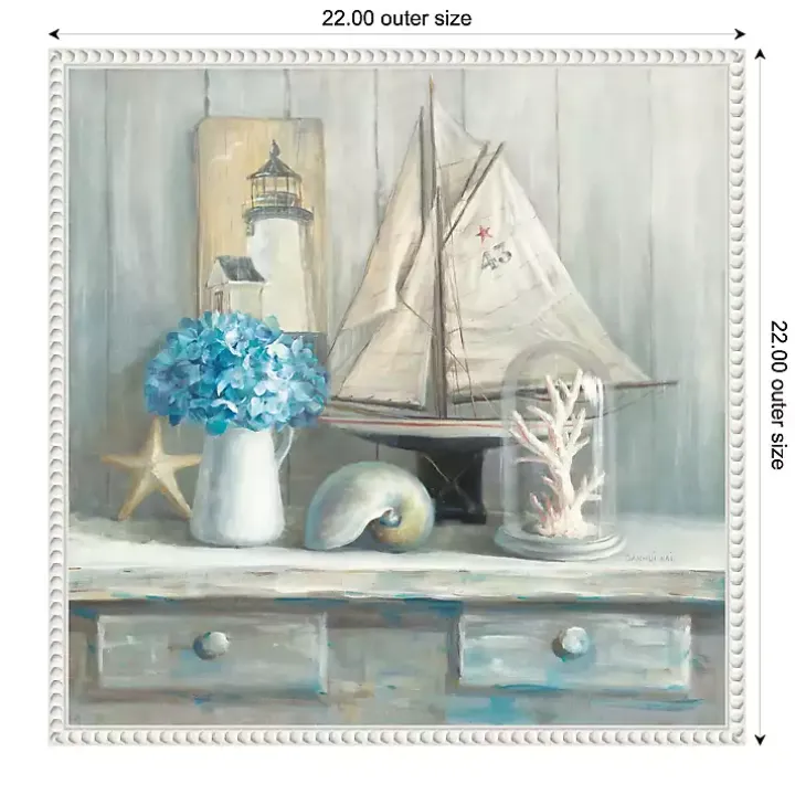 Summer House Framed Canvas Art Print