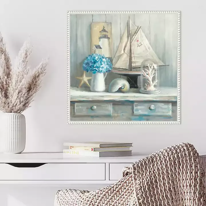 Summer House Framed Canvas Art Print