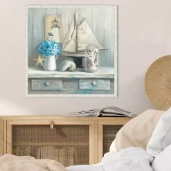 Summer House Framed Canvas Art Print