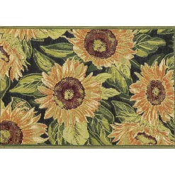 Sunflower Blossoms Indoor/Outdoor Rug, 2x3