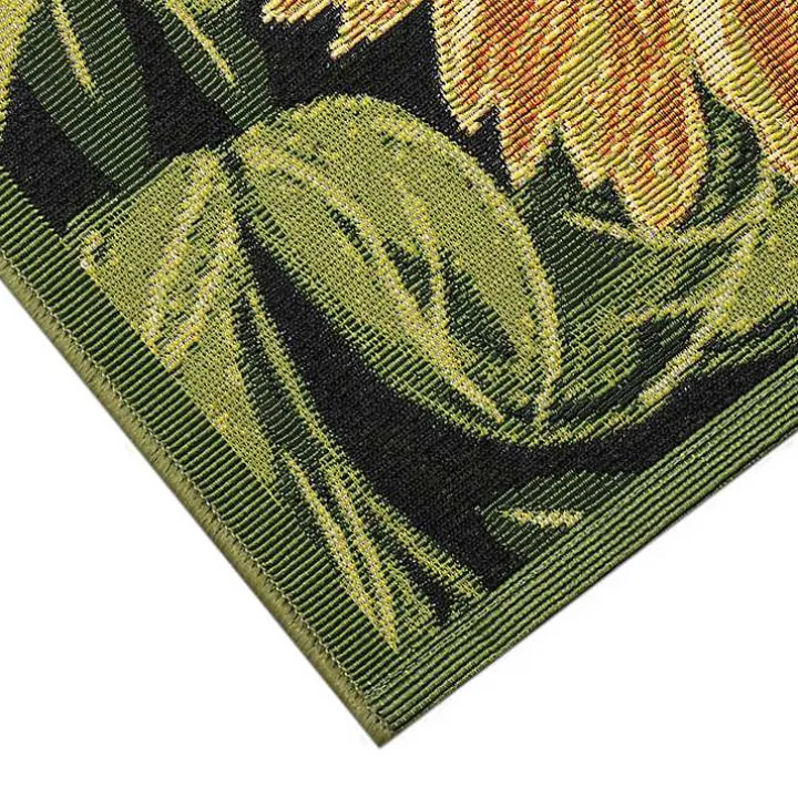 Sunflower Blossoms Indoor/Outdoor Rug, 3x4