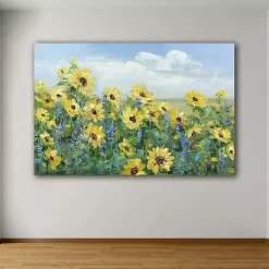 Sunflower Fields Forever Giclee Canvas Art Print