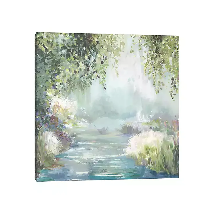 Sunny Forest Path Canvas Art Print