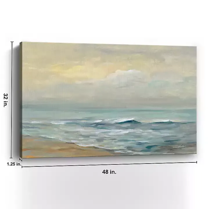 Sunrise Over The Sea Canvas Art Print