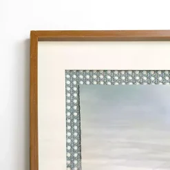 Sunset Birds Cane Framed Art Prints, Set of 2