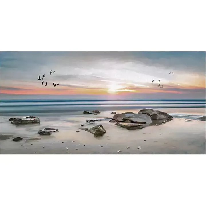 Sunset Flight Giclee Canvas Art Print