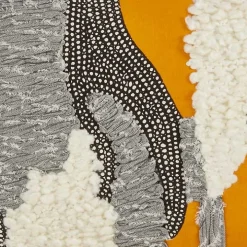 Sunshine Boucle Textured Lumbar Throw Pillow