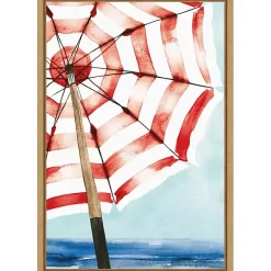 Surf and Sun Framed Canvas Art Print