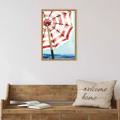 Surf and Sun Framed Canvas Art Print