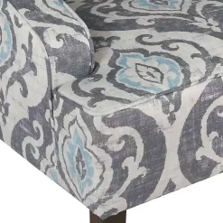 Suri Blue Swoop Accent Chair