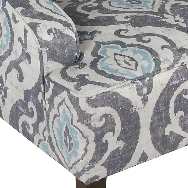 Suri Blue Swoop Accent Chair