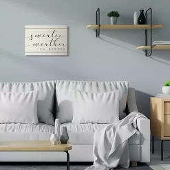 Sweater Weather Is Better Canvas Wall Art