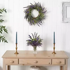 Swirled Lavender and Greenery Wreath