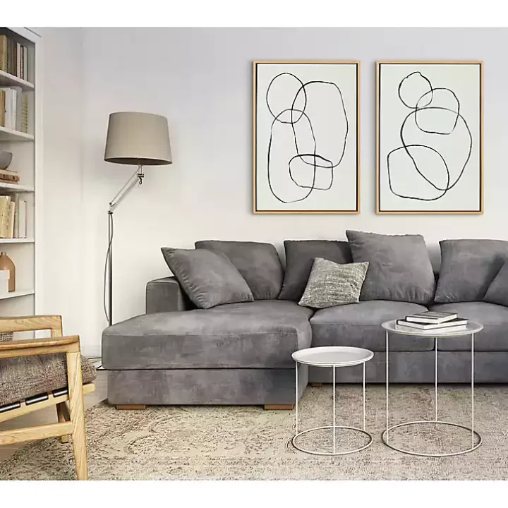 Sylvie Going in Circles Canvas Prints, Set of 2