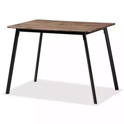 Table and Leather Bucket Chairs 5-pc. Dining Set