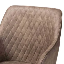 Table and Leather Bucket Chairs 5-pc. Dining Set