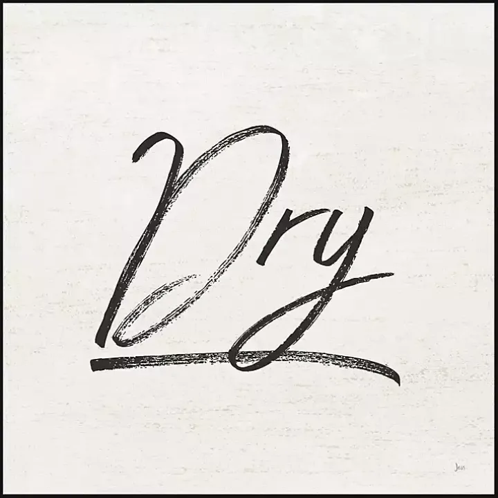 Tan and Black Dry Laundry Framed Wall Plaque